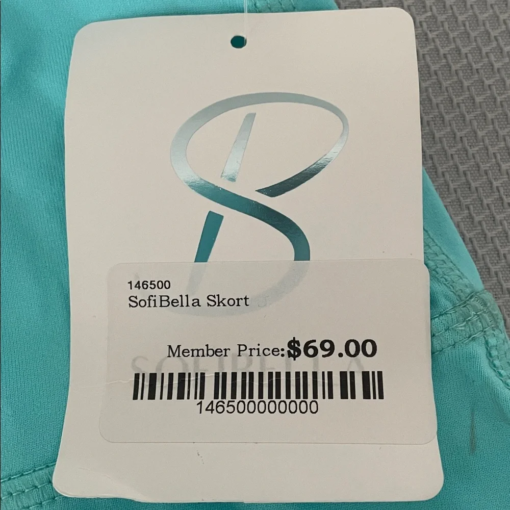 New Sofibella Aqua Tennis/Golf Skort Size Large - Picture 3 of 8